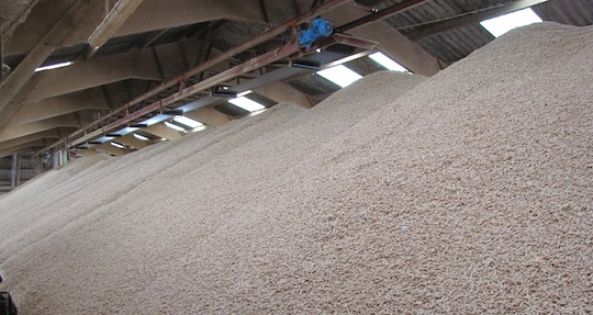 Le premier silo à granulés mécanisé aménagé par ABE, photo ABE 