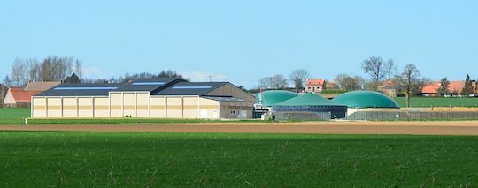 Vue des installations Agri Flandres Energie à Renescure, photo Frédéric Douard