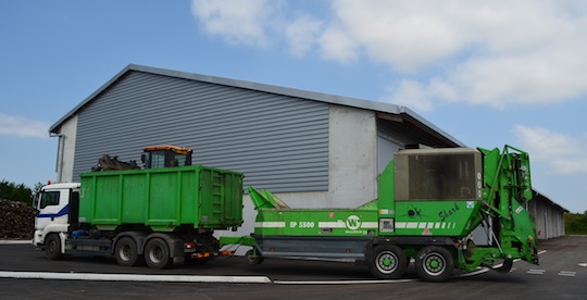 Ensemble de broyage mobile Willibald, photo Frédéric Douard