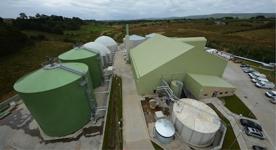 L'usine de méthanisation de Barkip en Ecosse, photo Xergi