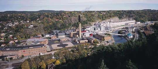 L'usine Norske Skog de Saugbrugs