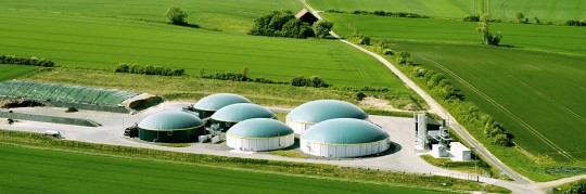 Unité de méthanisation en Allemagne, photo dena