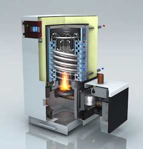 BioCurve BCH, chaudière à granulé à condensation avec échangeur à spirale