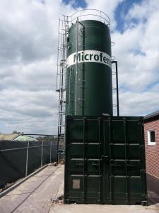 Digesteur Microferm à Langeveen aux Pays-Bas, photo HoSt