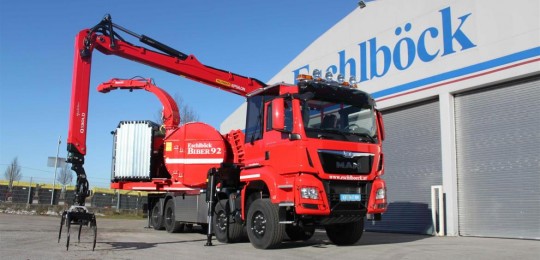 La Biber 92 RBM sur camion est équipée d'un moteur de 650 CV