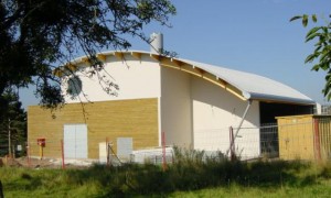 Chaufferie de La Colombière lors de sa construction, photo Gérard Klauss, Architecte