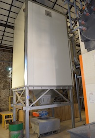 Le multicyclone Hurricane MK ACS installé à la scierie de Miremont, photo Frédéric Douard