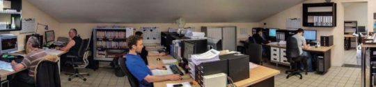 Le bureau de R & D Compte R à Arlanc, photo Compre R