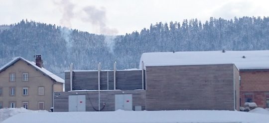 La chaufferie bois de Montlebon dans le département du Doubs, photo Hargassner Nord Est