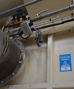 Sécurité ATex GreCon sur le refroidisseur de granulés Promill Stolz, photo Frédéric Douard