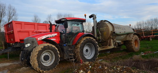 Tonne pour l'épandage du digestat sur les prés, photo Frédéric Douard