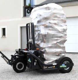 Le CartCity permet de livrer là où le camion ou le chariot ne peuvent pas approcher, photo Transmanut