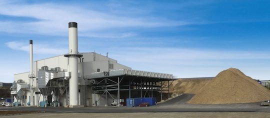 La centrale Bioénergie Lozère met en oeuvre 3 chaudières Polytechnik de 17, 17 et 10 MW, photo Polytechnik