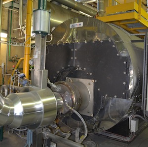 Le brûleur Gasclean est instalé sur une chaudière à gaz de 3,5 MW et 8 bar, photo Frédéric Douard