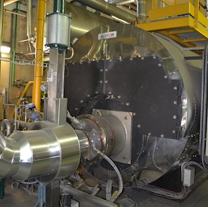 Le brûleur Gasclean est instalé sur une chaudière à gaz de 3,5 MW et 8 bar, photo Frédéric Douard