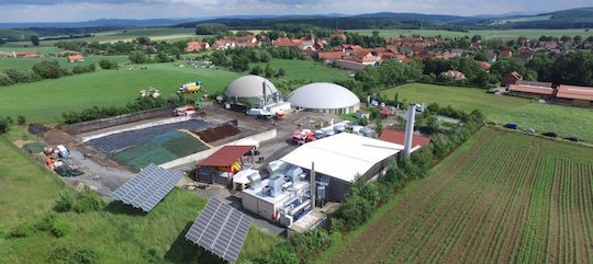 Modue ORC dans une unité de cogénération au biogaz, photo Dürr Cyplan