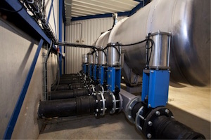Exemple d’un système de pompe à vide, photo BioGas Plus BV