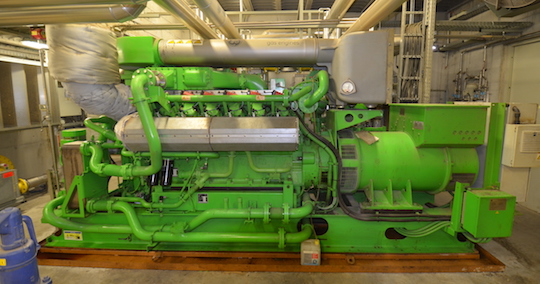 La cogénératrice GE-Jenbacher, photo Frédéric Douard