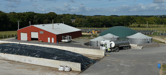 Les installations de méthanisation de la SCEA Texier, photo Xavier Granet