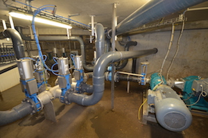 La salle de pompage est le noeud névralgique de l'installation biologique, photo Frédéric Douard