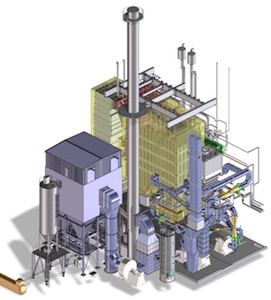 Vue en 3D des équipements fournis par BERSTCH chez Gascogne Paper