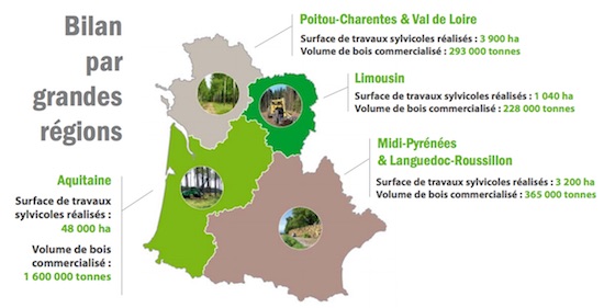 Alliance Forêts Bois Carte