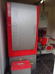La chaudière Hargassner de la chaufferie Containergie du Mas Marcou, photo Chayriguès