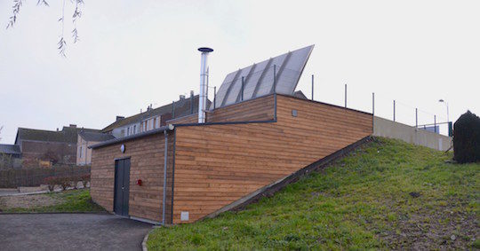 La chaufferie communale à bois d'Eteignières, photo ALE 08