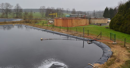 La station de traitement des lixiviats de l'ISDND d'Eteignieres, photo Frédéric Douard