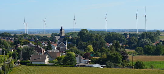 Le village de Nesle héberge un pôle agro-industriel mais aussi une production importante d'énergie renouvelable, photo Frédéric Douard