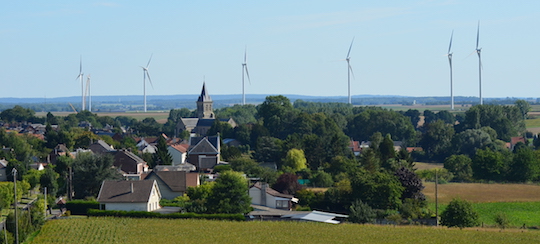 Le village de Nesle héberge un pôle agro-industriel mais aussi une production importante d'énergie renouvelable, photo Frédéric Douard