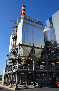 Les filtres à manches Lab de la centrale CBEM, photo Frédéric Douard