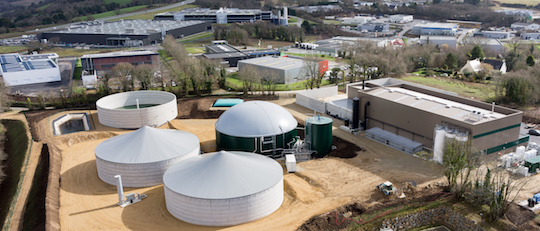 La centrale biométhane de Quimper, photo Pascal Léopold