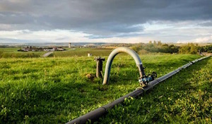 Captage de biogaz sur la décharge COVED de Saint-Florentin, photo Waga Energy 