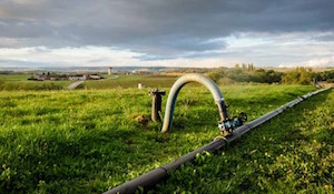 Captage de biogaz sur la décharge COVED de Saint-Florentin, photo Waga Energy