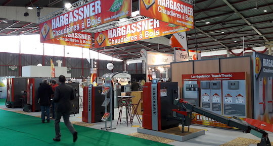 Le stand Hargassner sur le salon Bois Energie 2017 à Limoges, photo HF