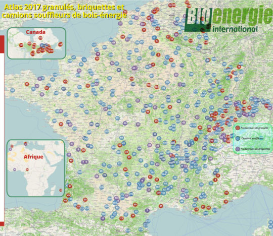 Atlas Bioénergie International granulés, briquettes et camions souffleurs 2017. Cliquer sur l'image pour l'agrandir.