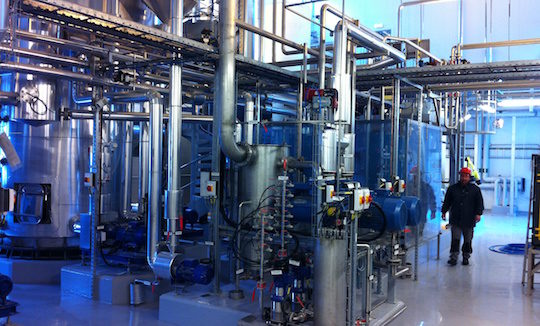 Installation de traitement des digestats liquides de l'usine de méthanisation Ege Biogass en Norvège, photo France Evaporation