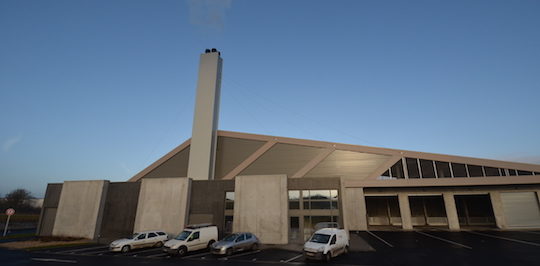La chaufferie bois du réseau de chaleur de la Communauté Urbaine d'Arras, photo Frédéric Douard