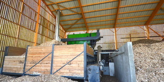 La chaufferie bois Polzenith de l'EARL Saint-Nicolas, photo Frédéric Douard
