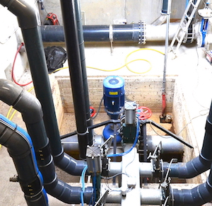 La pompe centrale Biogaz Hochreiter au GAEC des Fricjes, photo Frédéric Douard