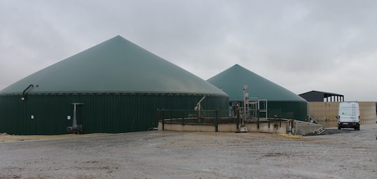 Les installations de méthanisation de la Sarl Rose et Vert à Leffincourt, photo BioConstruct