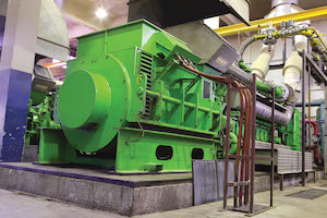 Moteur GE Jenbacher, photo Chevron Lubrifiants