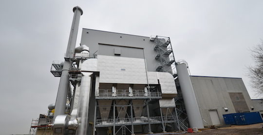 La centrale de cogénération BERTSCHEnergy chez Kronospan Luxembourg, photo Frédéric Douard