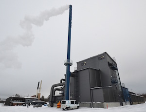 La chaufferie de Kauhava en Finlande est équipée d'un condenseur Caligo avec pompe à chaleur, photo Frédéric Douard