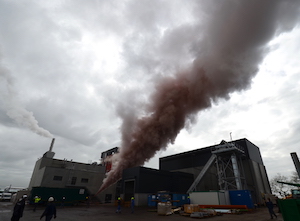 Opération de chasse-vapeur le 9 mars 2017 chez Cogelan, photo Frédéric Douard