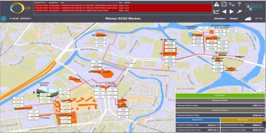 Supervision du réseau du Wacken, photo EBM Thermique - Cliquer sur l'image pour l'agrandir.