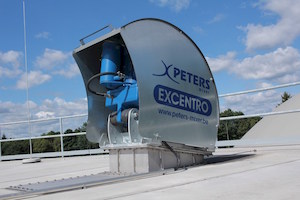 Carter de protection du motoréducteur de l'agitateur Excentro, photo Peters Mixer
