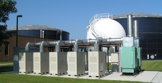 Centrale équipée de turbines Capstone, photo B2S