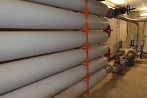 Echangeurs eau chaude et digestat pour le chauffage du digesteur, réalisés par AES Dana chez Métha Ternois, photo Frédéric Douard